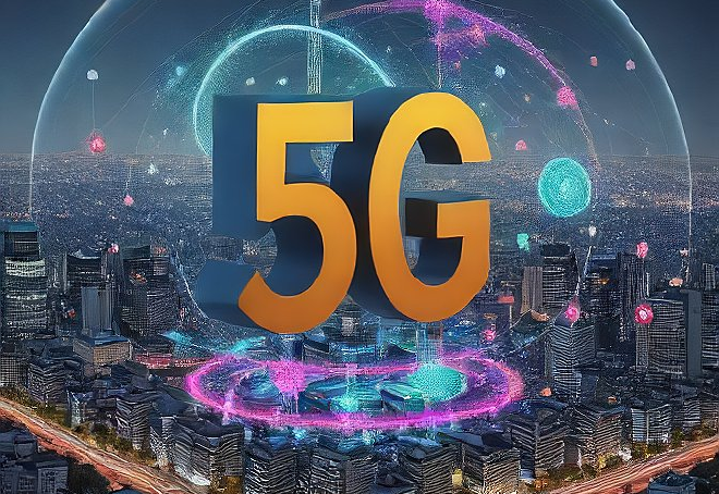 5G 普及示意圖